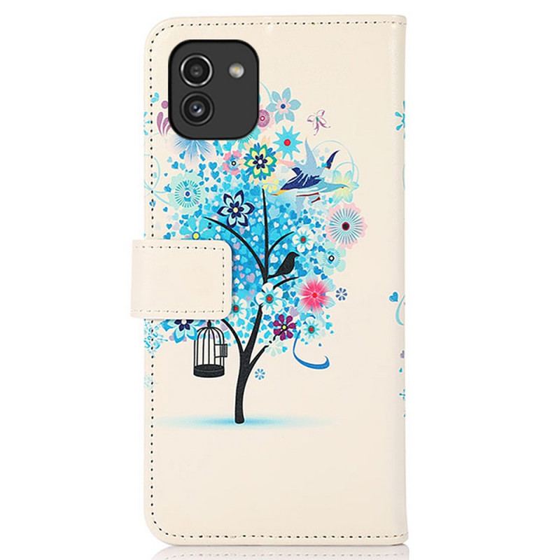 Housse Samsung Galaxy A03 Arbre Fleuri