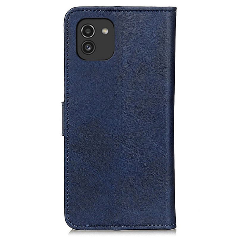 Housse Samsung Galaxy A03 Effet Cuir Mat