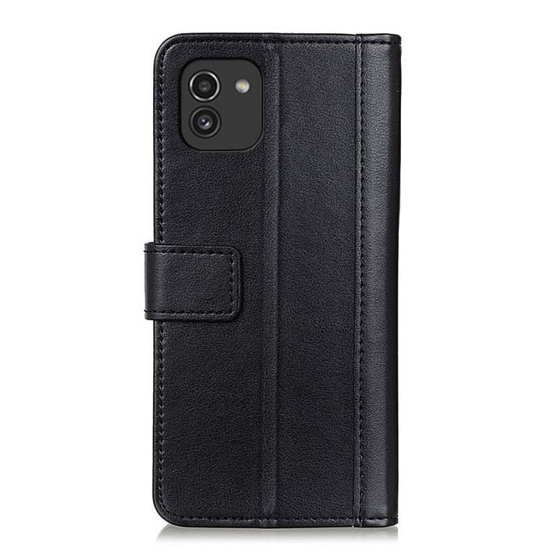 Housse Samsung Galaxy A03 Style Cuir Élégance