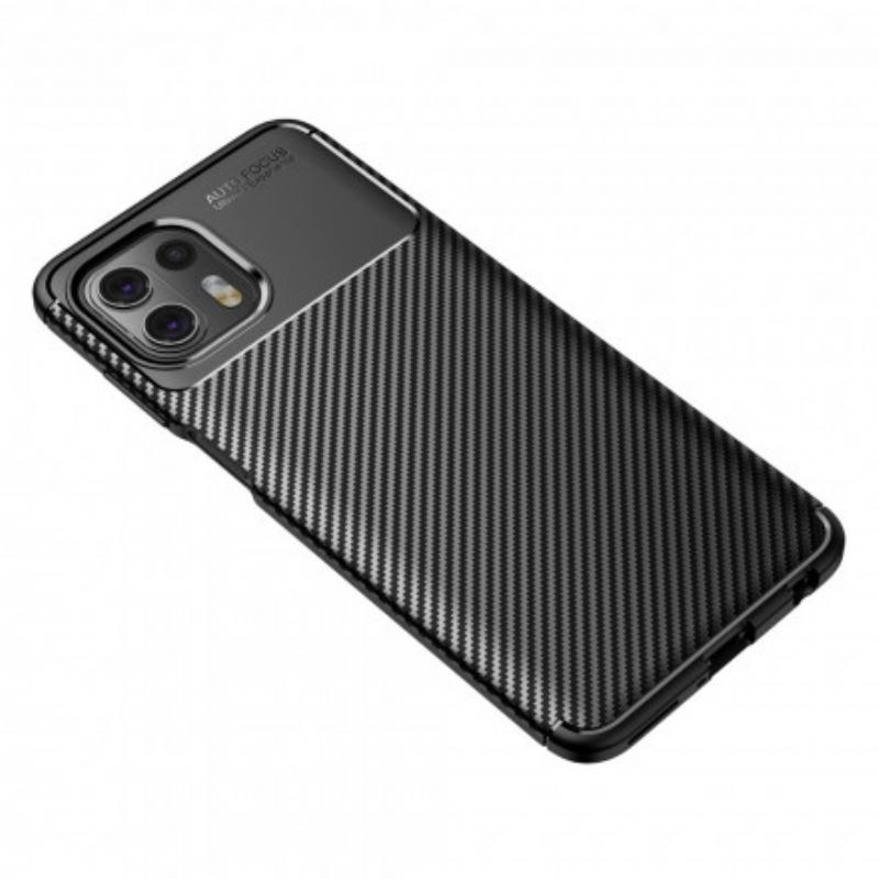 Coque Motorola Edge 20 Lite Flexible Texture Fibre Carbone