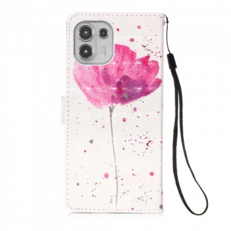 Housse Motorola Edge 20 Lite Coquelicot Aquarelle