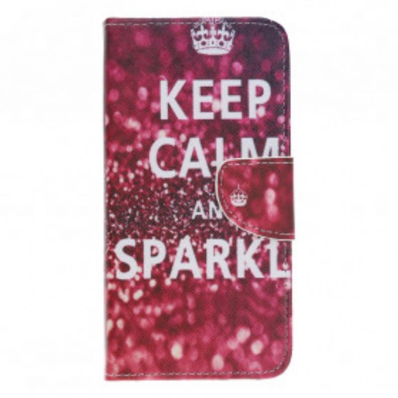 Housse Motorola Edge 20 Lite Keep Calm and Sparkle