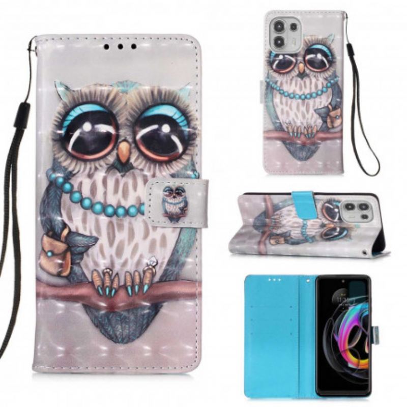 Housse Motorola Edge 20 Lite Miss Hibou