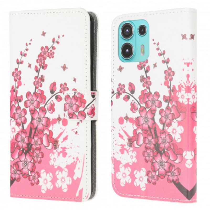 Housse Motorola Edge 20 Lite Tropical Flowers