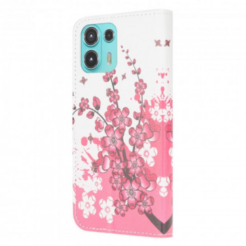 Housse Motorola Edge 20 Lite Tropical Flowers