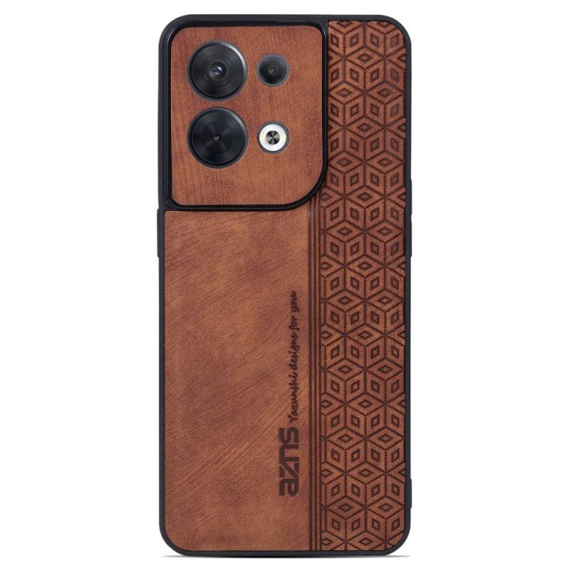 Coque Oppo Reno 8 Effet Cuir AZNS