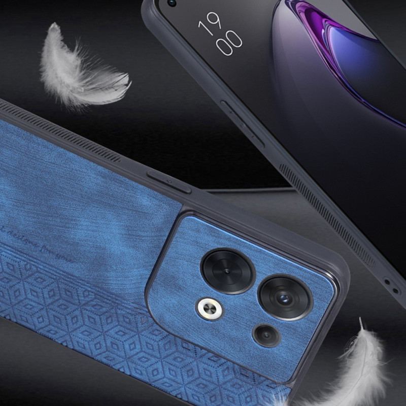 Coque Oppo Reno 8 Effet Cuir AZNS