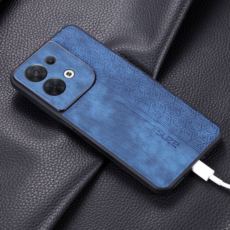 Coque Oppo Reno 8 Effet Cuir AZNS