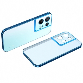 Coque Oppo Reno 8 Transparente Rebords Style Métal SULADA