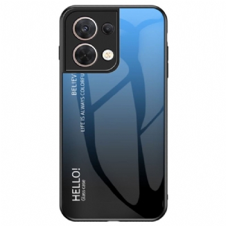 Coque Oppo Reno 8 Verre Trempé Hello