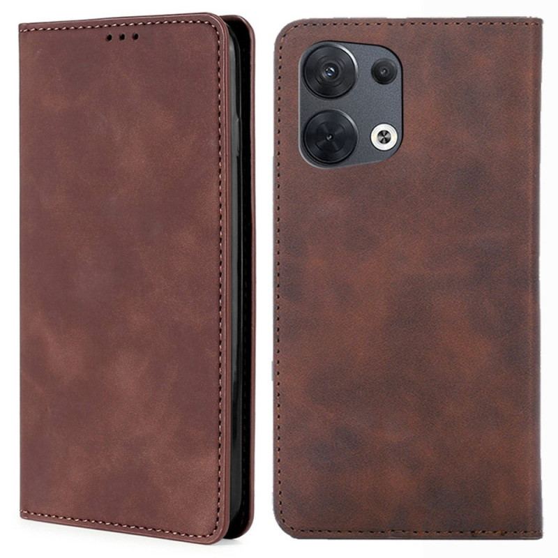 Flip Cover Oppo Reno 8 Effet Cuir