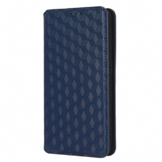 Flip Cover Oppo Reno 8 Effet Cuir Cubes 3D