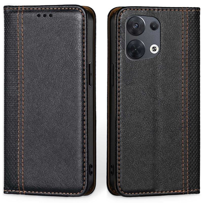 Flip Cover Oppo Reno 8 Simili Cuir Vintage