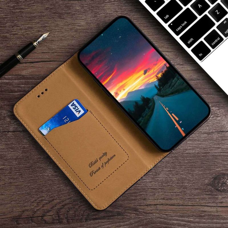 Flip Cover Oppo Reno 8 Simili Cuir Vintage