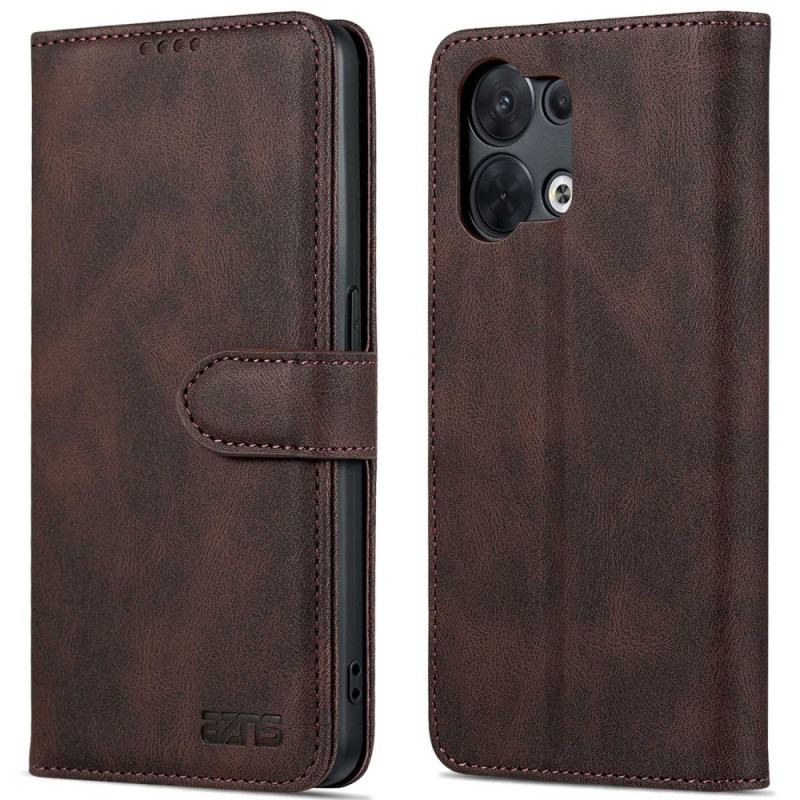 Housse Oppo Reno 8 Effet Cuir Vintage AZNS