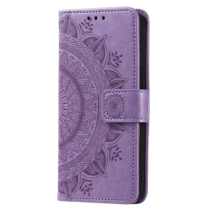 Housse Oppo Reno 8 Mandala Soleil à Lanière