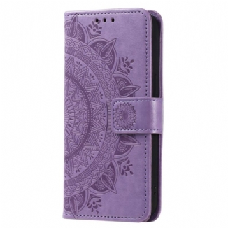 Housse Oppo Reno 8 Mandala Soleil à Lanière