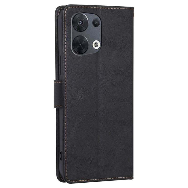 Housse Oppo Reno 8 Simili Cuir Tanné