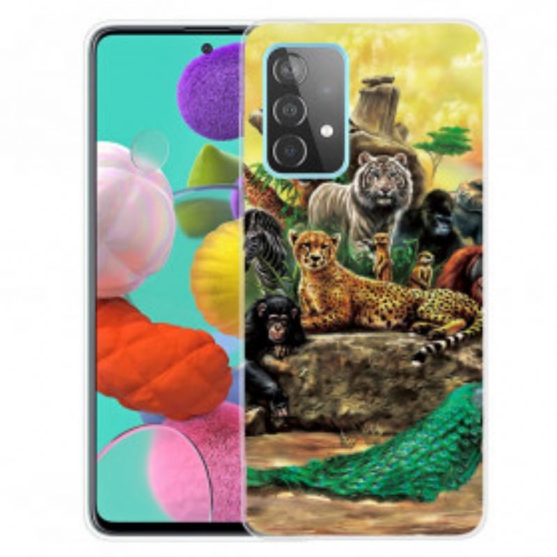 Coque Samsung Galaxy A32 4G Animaux Safari