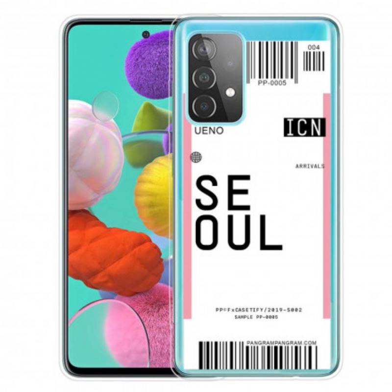 Coque Samsung Galaxy A32 4G Boarding Pass to Seoul