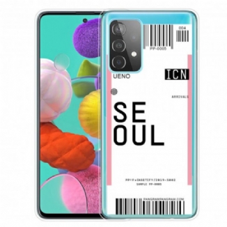 Coque Samsung Galaxy A32 4G Boarding Pass to Seoul