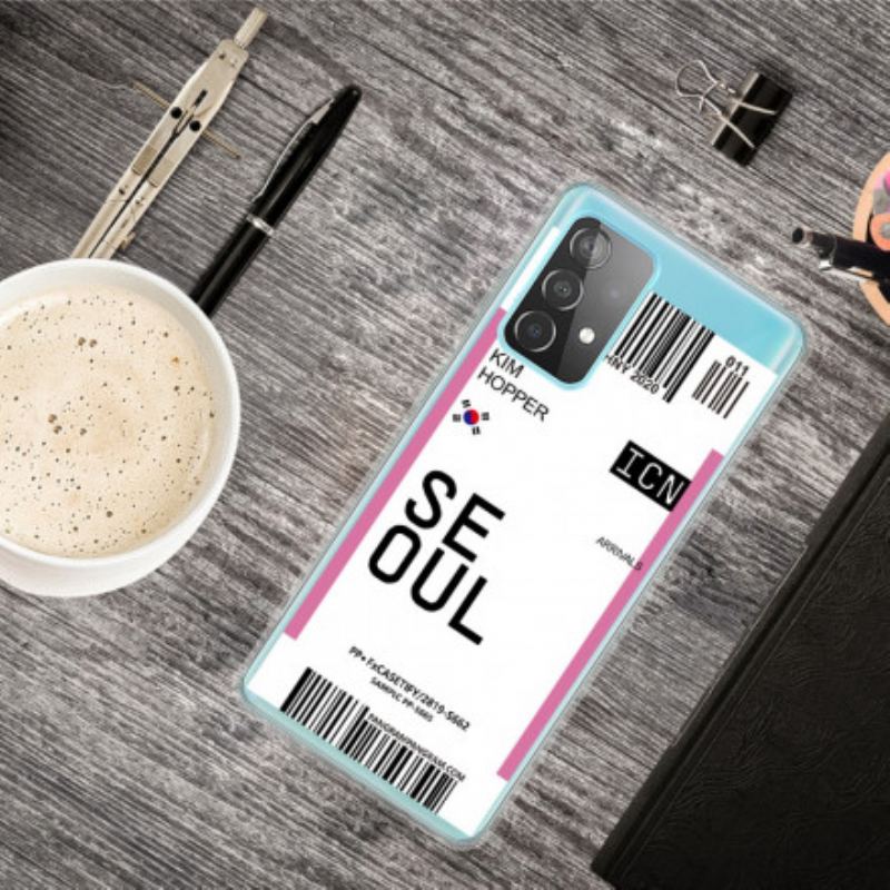 Coque Samsung Galaxy A32 4G Boarding Pass to Seoul