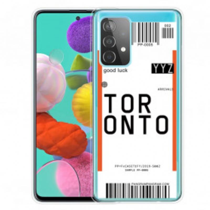 Coque Samsung Galaxy A32 4G Boarding Pass to Toronto