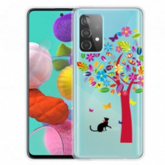 Coque Samsung Galaxy A32 4G Chat sous l'Arbre