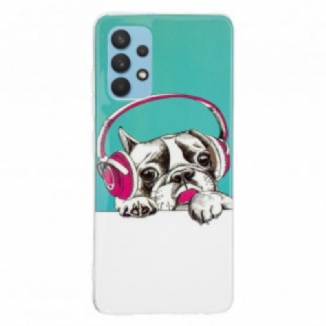 Coque Samsung Galaxy A32 4G Chien Fluorescente