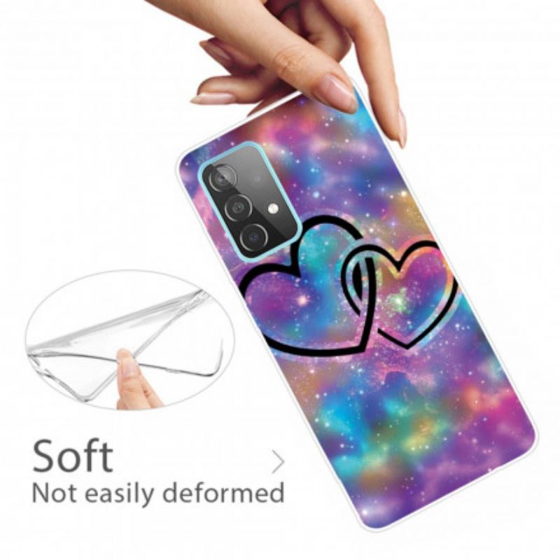 Coque Samsung Galaxy A32 4G Coeurs Enchaînés