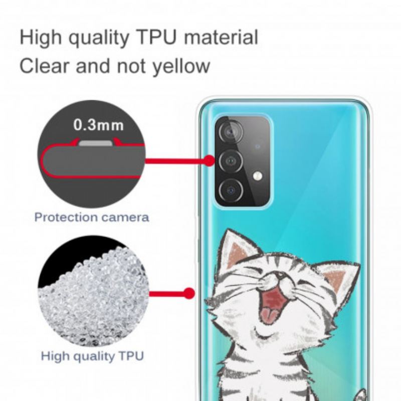 Coque Samsung Galaxy A32 4G Cute Cat