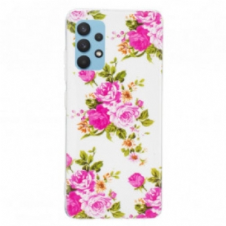 Coque Samsung Galaxy A32 4G Fleurs Liberty Fluorescente