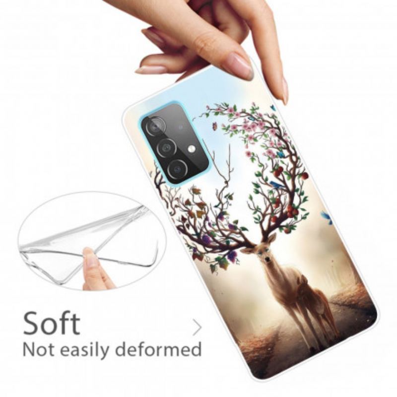 Coque Samsung Galaxy A32 4G Flexible Cerf