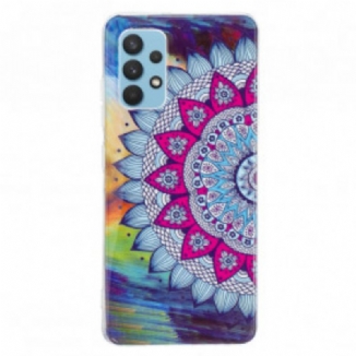 Coque Samsung Galaxy A32 4G Mandala Coloré Fluorescente