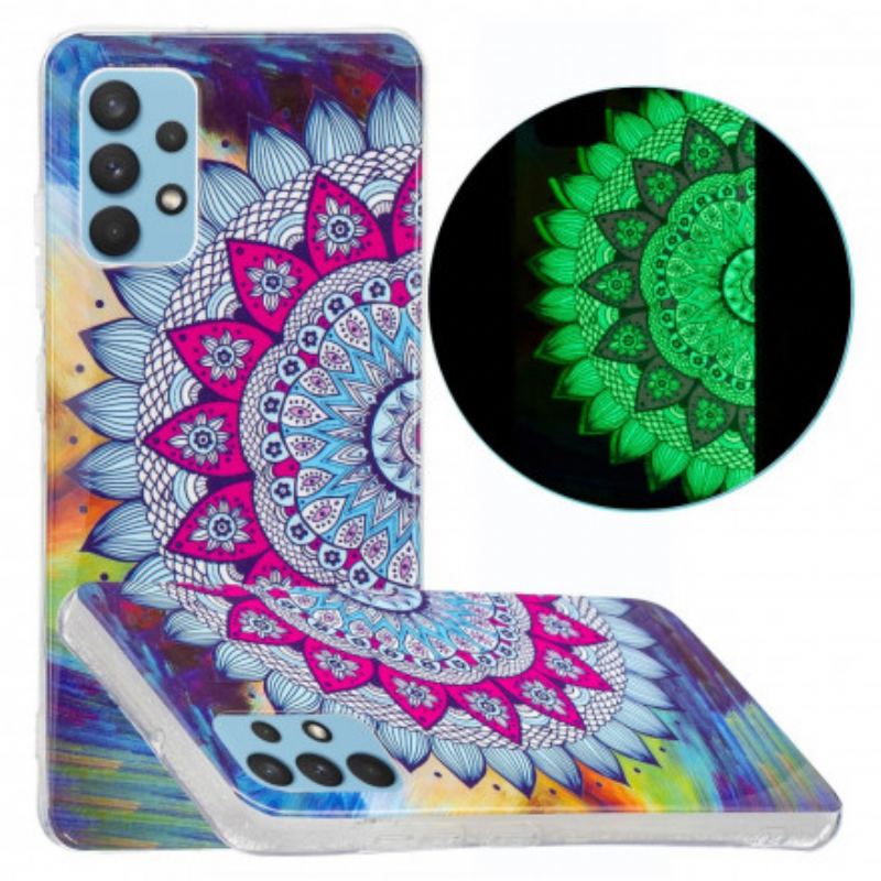 Coque Samsung Galaxy A32 4G Mandala Coloré Fluorescente