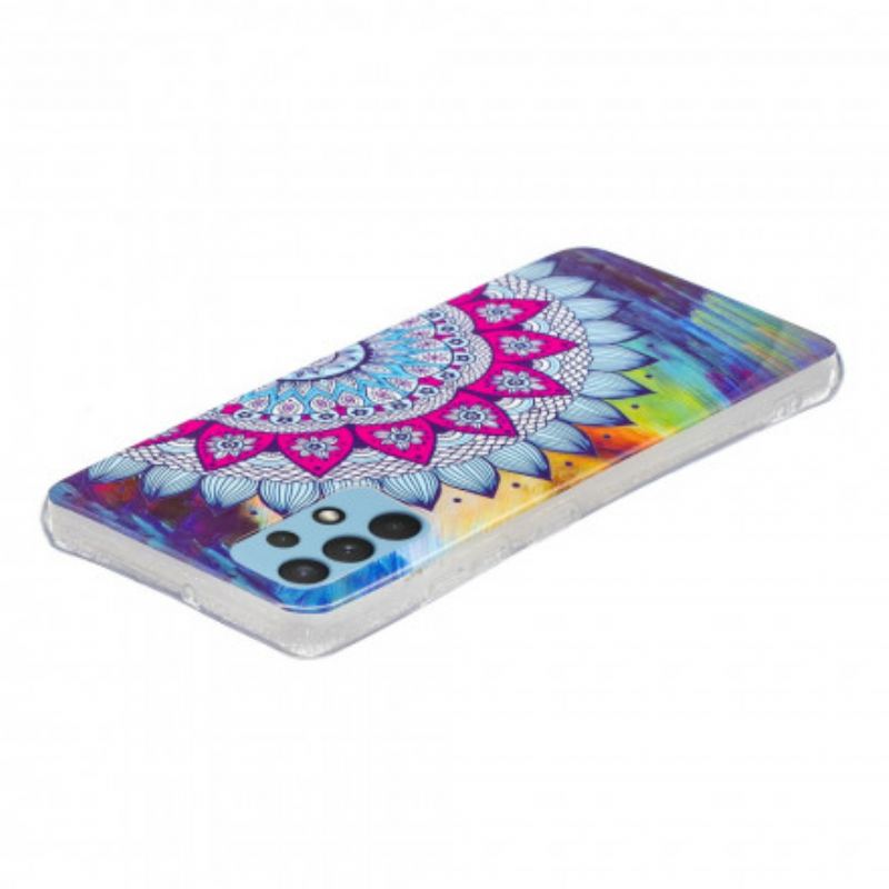 Coque Samsung Galaxy A32 4G Mandala Coloré Fluorescente