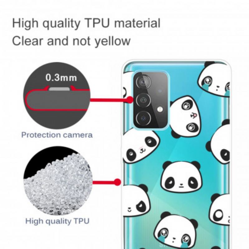 Coque Samsung Galaxy A32 4G Pandas Sentimentaux