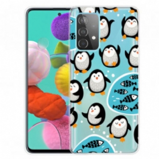 Coque Samsung Galaxy A32 4G Pingouins et Poissons