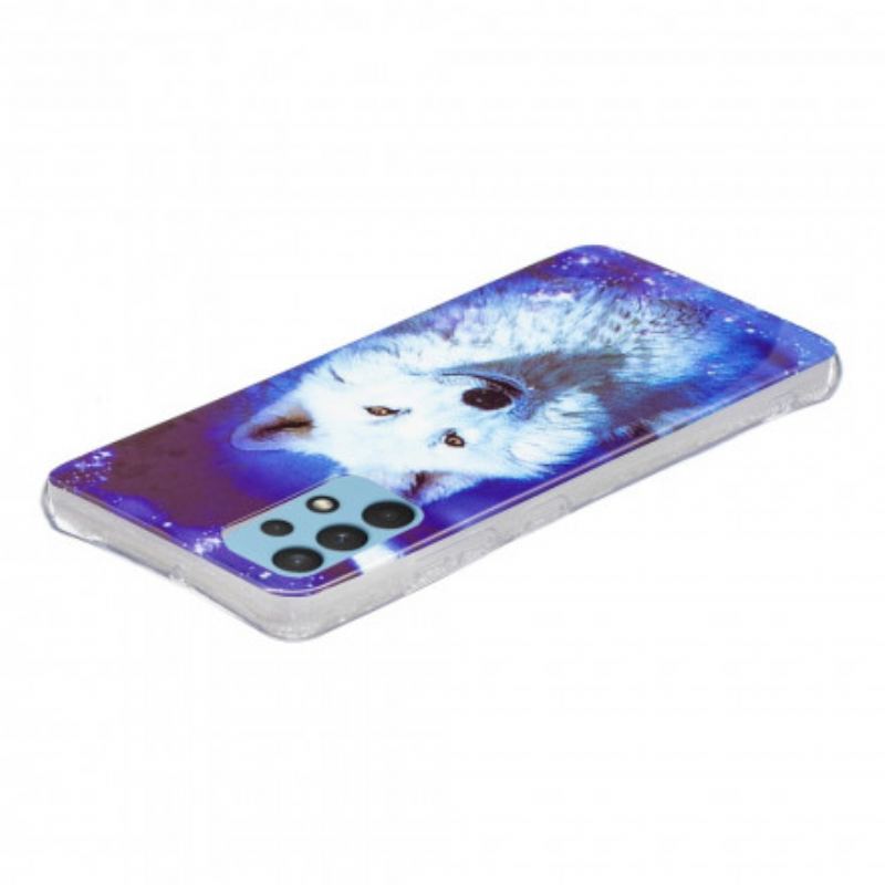 Coque Samsung Galaxy A32 4G Série Loup Fluorescente