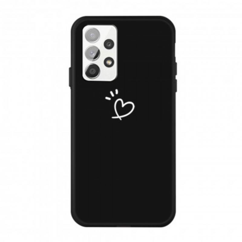 Coque Samsung Galaxy A32 4G Silicone Coeur Battant