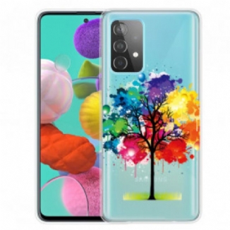 Coque Samsung Galaxy A32 4G Transparente Arbre Aquarelle