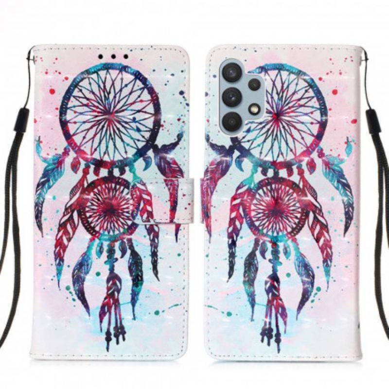 Housse Samsung Galaxy A32 4G Attrape Rêves Aquarelle