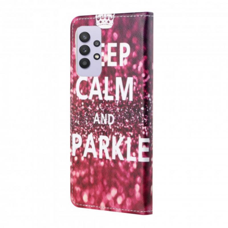 Housse Samsung Galaxy A32 4G Keep Calm and Sparkle