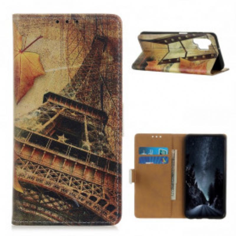 Housse Samsung Galaxy A32 4G Tour Eiffel En Automne