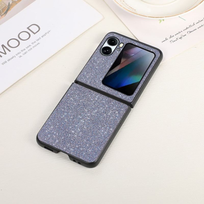 Coque Oppo Find N2 Flip Simili Cuir Paillettes