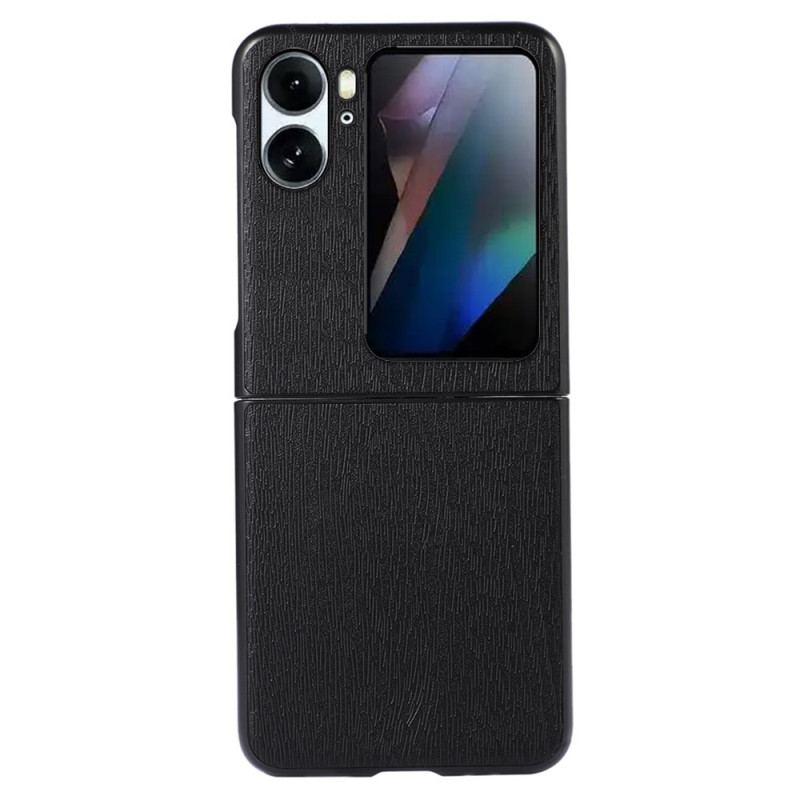 Coque Oppo Find N2 Flip Style Cuir Effet Bois