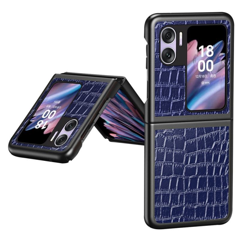 Coque Oppo Find N2 Flip Texture Crocodile