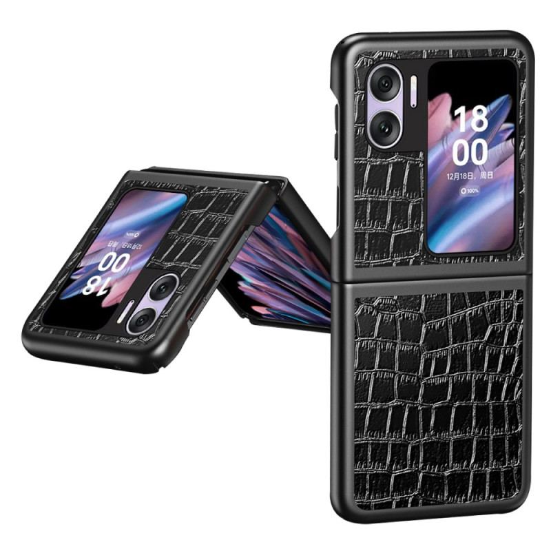 Coque Oppo Find N2 Flip Texture Crocodile