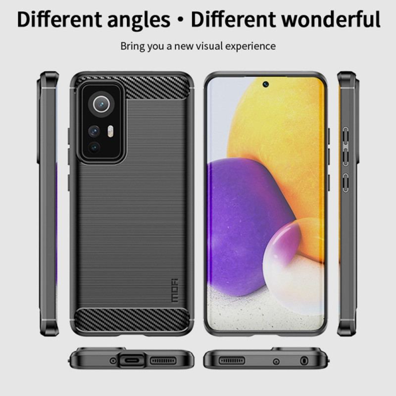 Coque Xiaomi 12 Lite Fibre Carbone Brossée MOFI