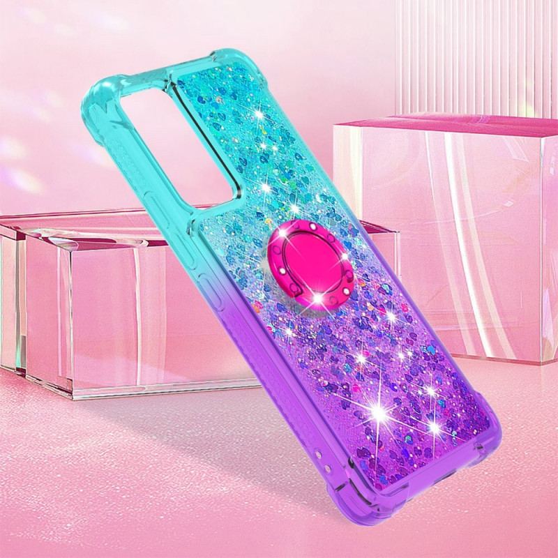 Coque Xiaomi 12 Lite Paillettes Anneau-Support